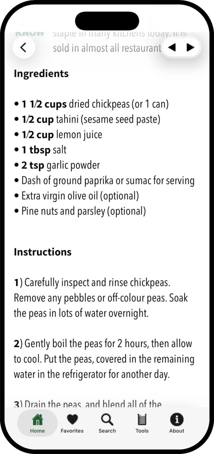 100 Lebanese Recipes iOS App
